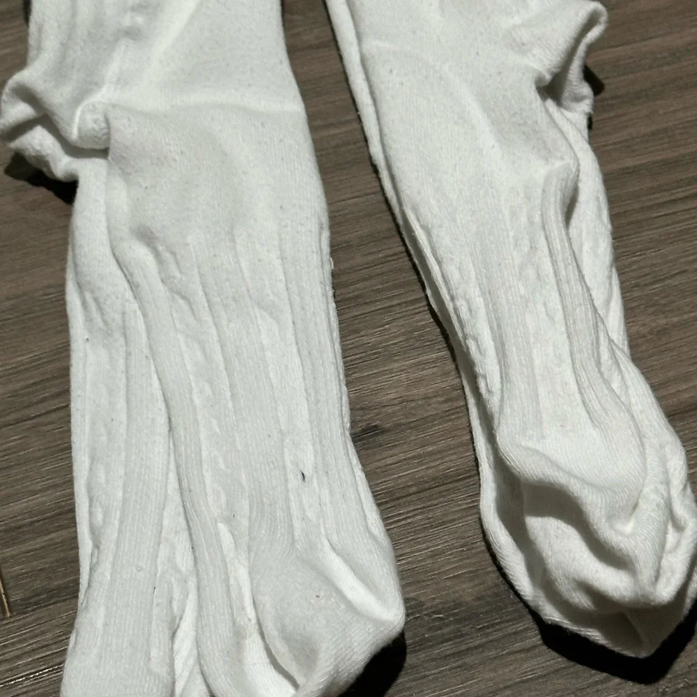 Source Unknown White Baby Tights - Pair